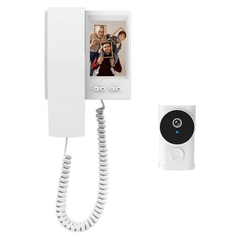 Sonnette sans fil avec caméra 1080P – Visiophone étanche IP44 – Interphone vidéo audio bidirectionnel – Vision nocturne – Installation rapide (1/5)