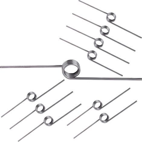 10 Pièces Ressort de Torsion, Ressort de Rappel, Acier inoxydable 304, Diamètre Extérieur 5mm, 3 Tours, Angle 180°, pour réparations à Domicile (1/5)