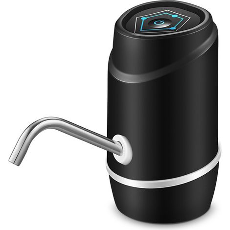 Distributeur d'eau de 5 gallons, pompe à eau électrique portable, pompe à eau universelle rechargeable par USB pour bouteilles d'eau de 2 à 5 gallons (1/2)