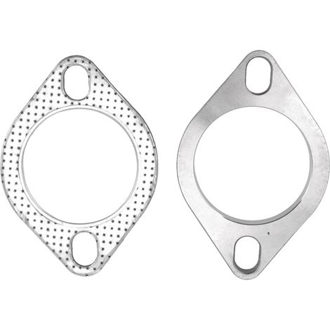 Kit de raccordement de bride d'échappement en 2 pièces, 2 boulons, 2,5 pouces, type universel en acier inoxydable, convient aux collecteurs d'échappement et aux collecteurs d'échappement des sections (1/5)