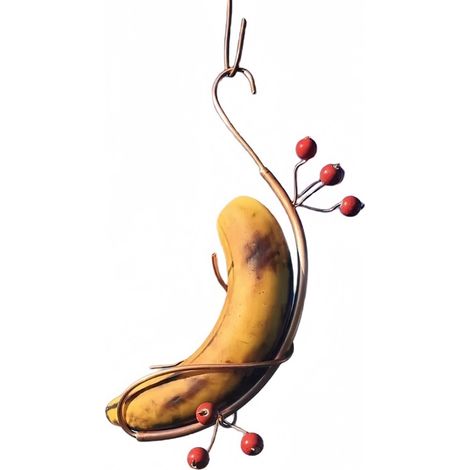 Support Pour Papillons - Nourrisseur Suspendu Extérieur En Fer - Pour Bananes Fraîches - 1 Pièce (1/5)