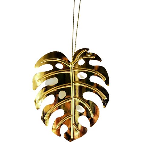 Foglia di Monstera, metallo dorato (1/5)