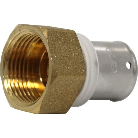 Raccord multicouche à sertir droit femelle (20/27) 3/4" - Ø20x2,0 - MULTIPEX (1/4)