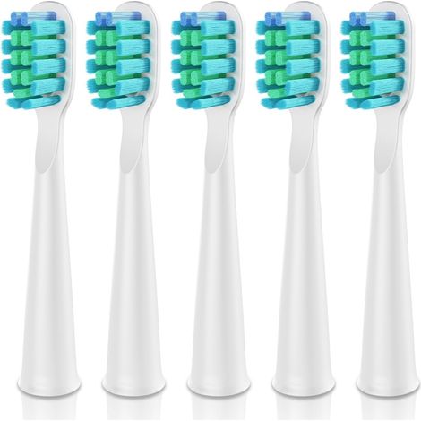 Electric Toothbrush Replacement Heads - Pack of 5 (Soft White (0.15mm)) (1/3)