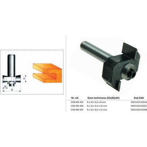 88 x 32 x 9,4 x 8 mm Fraiseuse Condor of haute vitesse