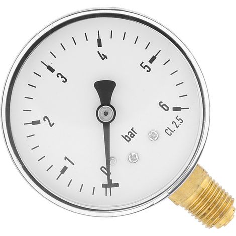 TS-60-6 Manometer 0-6 bar 1/4" NTP (1/5)