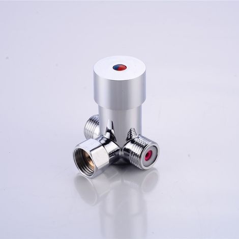 G1/2 Hot Cold Water Valve, Mixing Valve Thermostatic Mixing Valve, Bathroom Water Temperature Control for Automatic Bathroom Faucet (1/5)