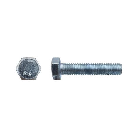 Tornillo de cabeza hexagonal totalmente roscado clase 8.8 Zincado - 12 x 80 mm - Caja de 50 - LENNIE - VHT881208002B