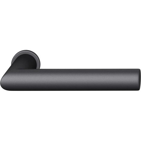 FSB Steckgriff 15 1076 auf Mini-Rosette, Türstärke 39-48 mm, Aluminium schwarz (1/4)