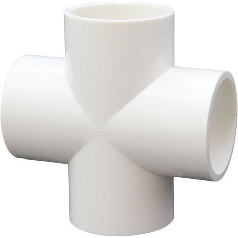 10 Pieces 4 Way PVC Cross for Building Heavy Duty Greenhouse Frame Furniture Connectors 20mm