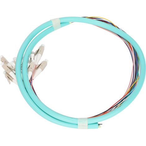 Cordon de brassage à fibre optique monomode 12 brins, férule céramique, faible perte d'insertion, pour instrumentation (1/5)