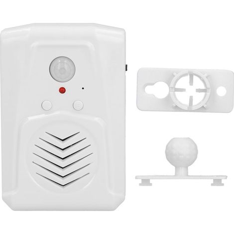 Sonnette de Porte Infrarouge avec Capteur de Mouvement et Message Vocal d'Accueil pour Magasin (1/5)