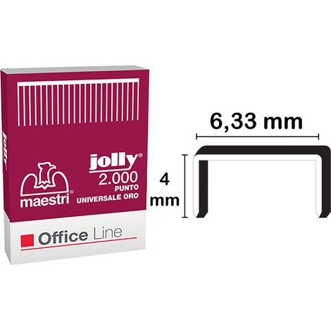 Punti per Fissatrice Ufficio 6 12 Mod Jolly 5 Confezione Romeo 2000 Pezzi