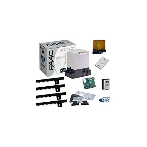 Faac Delta 2 Kit Automazione Per Cancelli Scorrevoli ad uso Residenziale con peso Max 500KG + Cremag