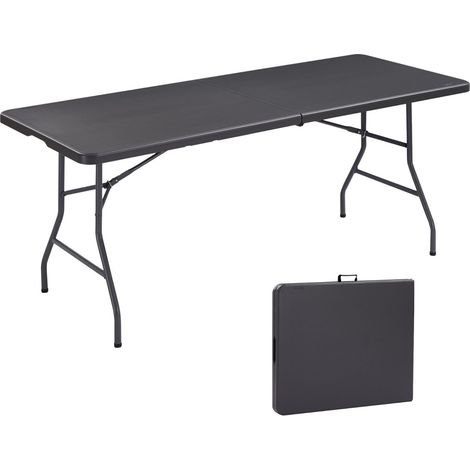 AREBOS Mesa plegable Mesa de jardín Mesa de comedor Mesa plegable camping 182cm (1/5)