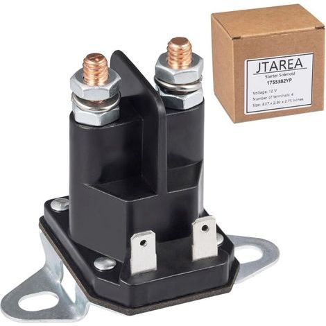 1755382YP Solénoïde Relais de Démarreur 12V Solenoide Tracteur Tondeuse Relais de Demarreur 12Volt Starter Solenoid Relay pour 44814800 5321384-06 5321461-54 1-8604 Toro 47-1910 740207 (1/5)