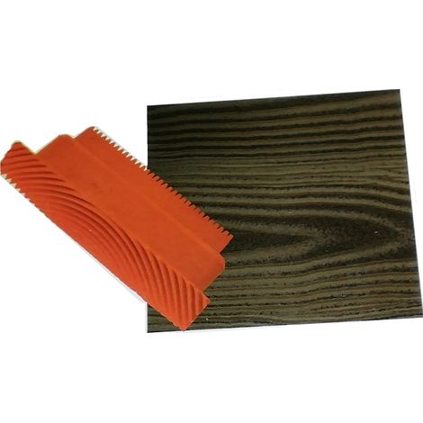 Tampone In Gomma Per Effetto Venatura Legno Pettinato 13x6 cm accessori pittura (1/2)