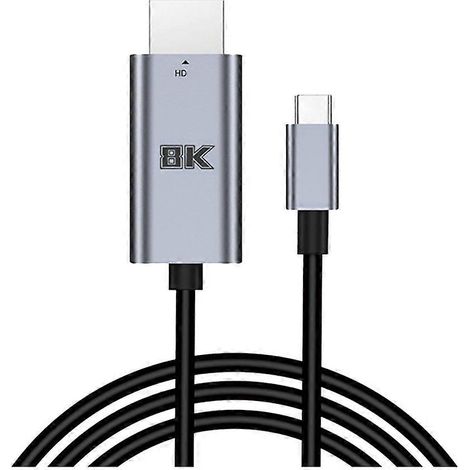 USB-C-auf-HDMI-Kabel, kompatibel mit 8K UHD 60Hz / 4K 120Hz. Ideal zum Streamen und Spielen auf iPhone 15, Mac Pro und Switch. (1/5)