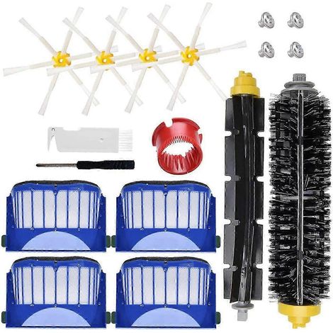 Kit d'accessoires de rechange compatible avec les aspirateurs robots des séries 600, 694, 692, 690, 680, 660, 665, 651, 650 et 614. (1/5)