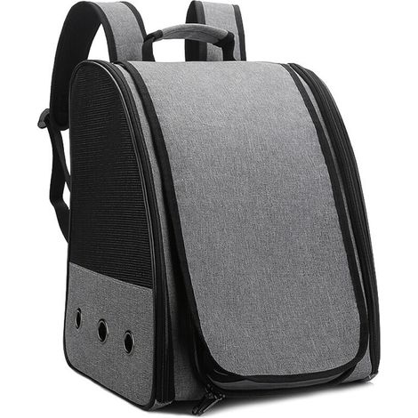 Borsa trasportino per cani e gatti, traspirante e pieghevole, trasportino portatile espandibile con tracolla regolabile - Verde (1/4)