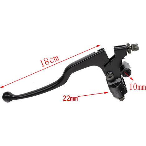 Off-road motorcycles/quads with disc brakes, left handlebar lever, clutch, right upper pump, hydraulic brake pump with mirror bracket. (1/4)