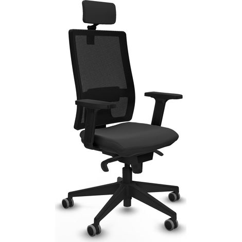 Sedia da ufficio piqueras y crespo Horna nero similpelle