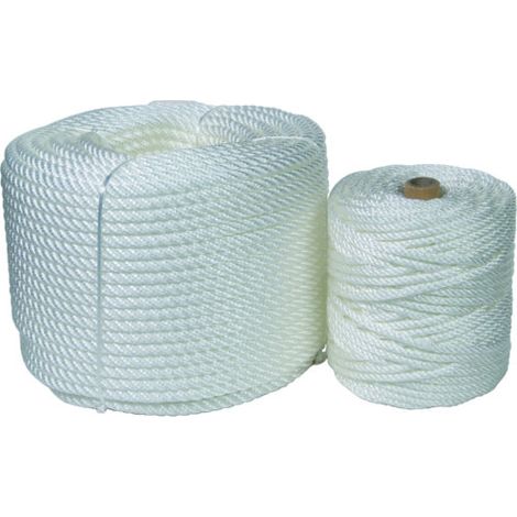 Cuerda Cableada PP. 4 Cabos 8 mm. Bco.100 M. ROMBULL