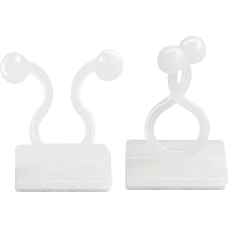 Clips pour plantes, clips de support auto-adhésifs pour plantes grimpantes de jardin avec autocollants (paquet de 100) (1/5)