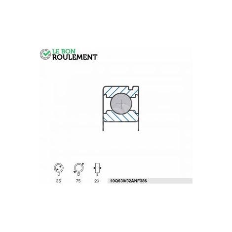 Roulement à billes 10Q630/32ANF386-SNR