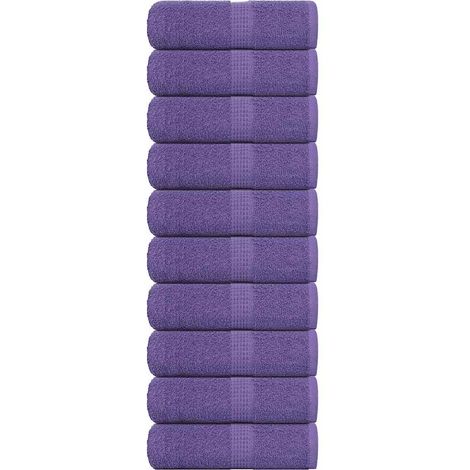 Serviettes d'invités FROGN, lot de 10. Violet, 30 x 50 cm, 360 g/m².