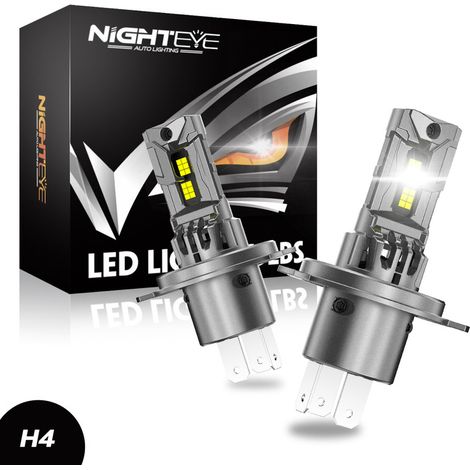 Phare LED H4/HB2 20 000 lm, feux de route/croisement halogènes, 6 500 K, blanc, conforme à la norme StVZO (1/5)
