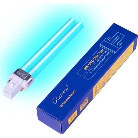 9W G23 PL-S Lampe T-UV de Remplacement pour Ballast Inductif – Compatible avec Clarificateur de Bassin et Filtre UVC – Traitement Efficace contre Algues et Bactéries (1 Pièce) (1/5)