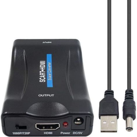 "@KILYE Convertisseur Péritel-HDMI - Adaptateur Scart vers HDMI 1080P HD pour DVD, Sky Box, STB, etc " (1/4)