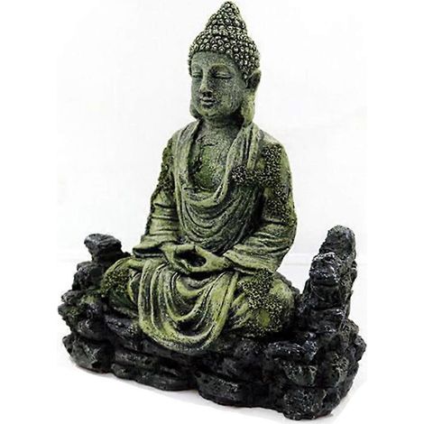 Aquarium-Harzdekoration Bodhisattva-Statue Versteckhöhle für Betta-Garnelen
