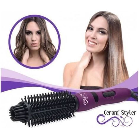 Brosse à cheveux chauffante - - Ceram Styler - 38W - 2 températures - Technologie ionique (1/2)