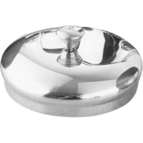 Couvercles de tasse en acier inoxydable pour boissons, lot de 5, couleur argent. (1/5)