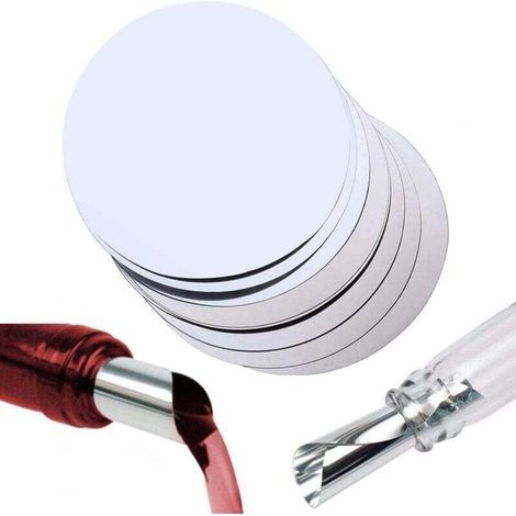 Set mit 20 Weinausgießern mit Scheibenauslauf und Tropfstopp (Silber) (1/4)