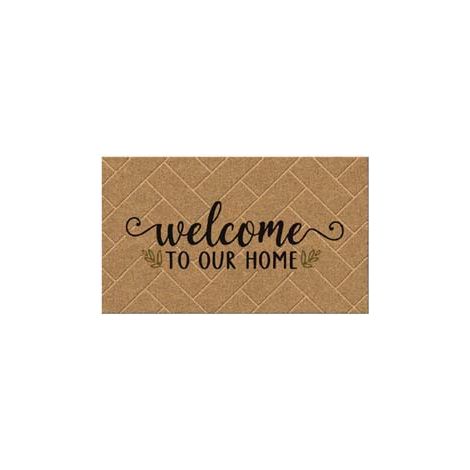 ZERBINO COCCO WELCOME TO OUR HOME SPESSORE MM.15 cm.40x70 XTRA