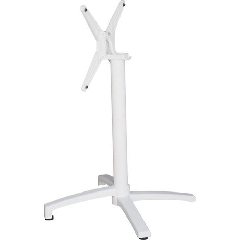Basamento pieghevole in alluminio, bianco 6,5 kg. Tavolo componibile. MALIGI HOME MG-MONICA  Bianco (1/2)