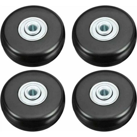 Roulette Valise, Bagage Valise Réparation Roulette Charge Lourd 50mm Muette Caoutchouc Univers Pivotante Roue Rechange Transport Remplace Roulette 4PCS pour Valise/Bagage/Sac à Dos/Voyage (1/5)
