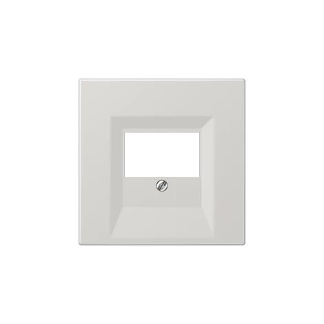 Jung Couvercle pour prises de raccordement TAE, simple, thermoplastique, série LS, gris clair LS 969 T LG