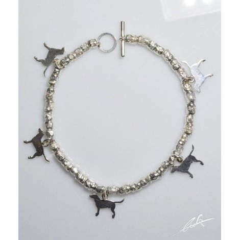 Labrador-Armband in 925er Silber