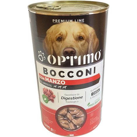 OPTIMO BOCCONCINI PER CANE AL GUSTO MANZO DA 1250 GR (1/2)
