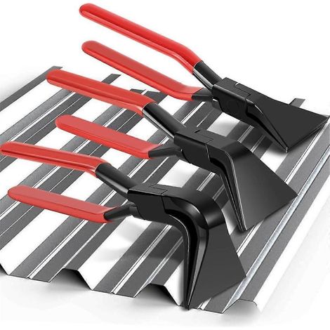 Lot de 3 pinces pliantes 45°, 90° et 180°, pinces à tôle, pinces à cintrer larges de 60 mm pour le pliage et le nivellement-AquaForge (1/5)