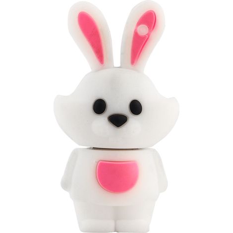 Clé USB 2.0 Lapin Mignon 16GB - Poupée Portable, Mémoire Amovible, Accessoire Bureau Cartoon (1/4)