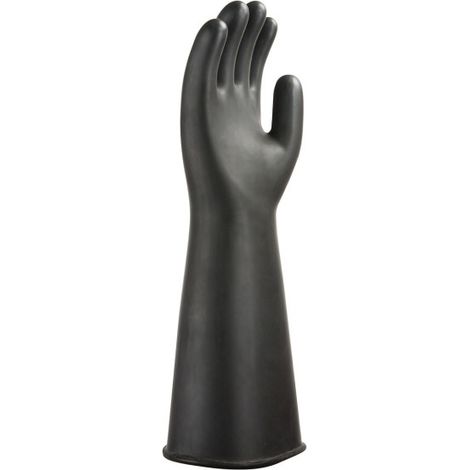 Guante grueso de látex, para protección química Negro A802 XXL