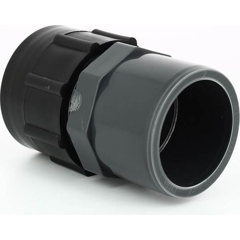 Multicuves – Raccord S60X6 pour cuve eau 1000 litres – Sortie PVC diamètre 50/63 mm – Fixation directe sur vanne – Usage exclusif pour eau de pluie
