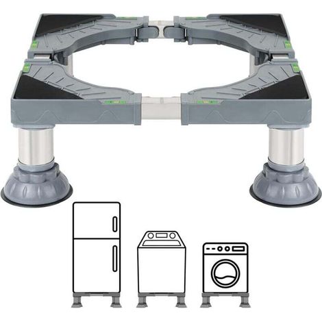 Winter Shore Support Lave Linge & Appareils Blancs - Rehausseur Cuisiniere, Sèche-linge, Mini Frigo Universel - Socle Machine à Laver Surelevee Robuste avec Pieds en Acier Solides & Antidérapants (1/4)