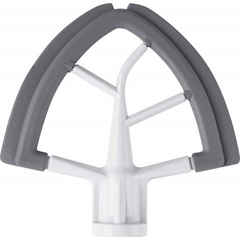 Batteur à bord flexible pour robot pâtissier, 4,5 à 5 pintes, revêtement en nylon, compatible avec les modèles à tête inclinable des séries K45 et KSM, 1 boîte (1/5)
