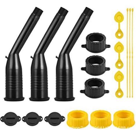 Kit de pistolet de réservoir d'essence, joint d'angle étanche pour pistolet, foret pour couvercle de ventilation du filtre, tube guide-huile, pistolet pour fût d'huile (1/5)